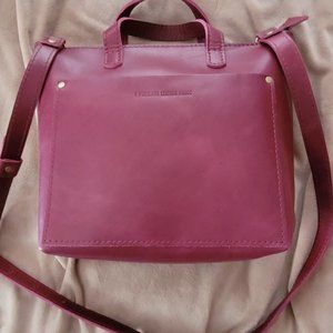 Portland Leather Goods | Almost Perfect Mini Crossbody Tote | Boysenberry | New